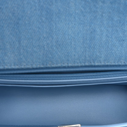 Chanel Denim Quilted Mini Rectangular Flap Blue 5 of 12