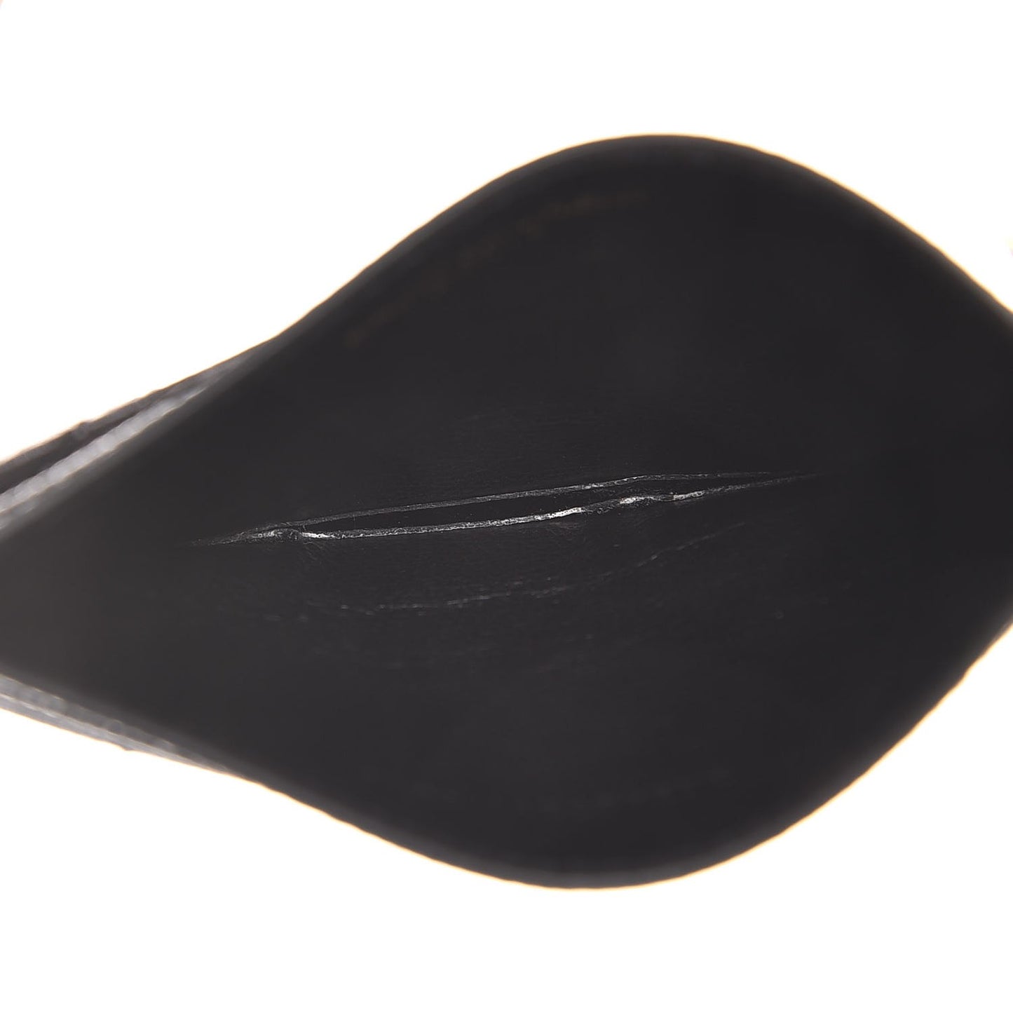Grain De Poudre Matelasse Chevron Monogram Credit Card Case Black
