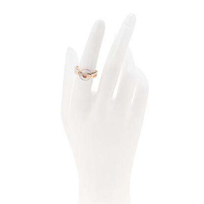 Bulgari 18K Rose Gold Diamond Mother of Pearl BVLGARI BVLGARI Ring 53 6.25 2 of 6