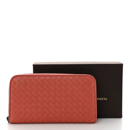 Bottega Veneta Nappa Intrecciato Zip Around Wallet Pompei 8 of 8