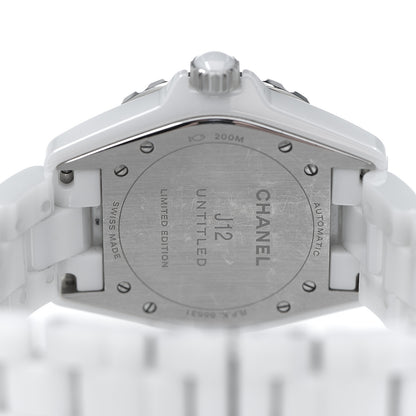 Chanel Stainless Steel Ceramic 38mm J12 Untitled Automatic Watch White 4 of 5