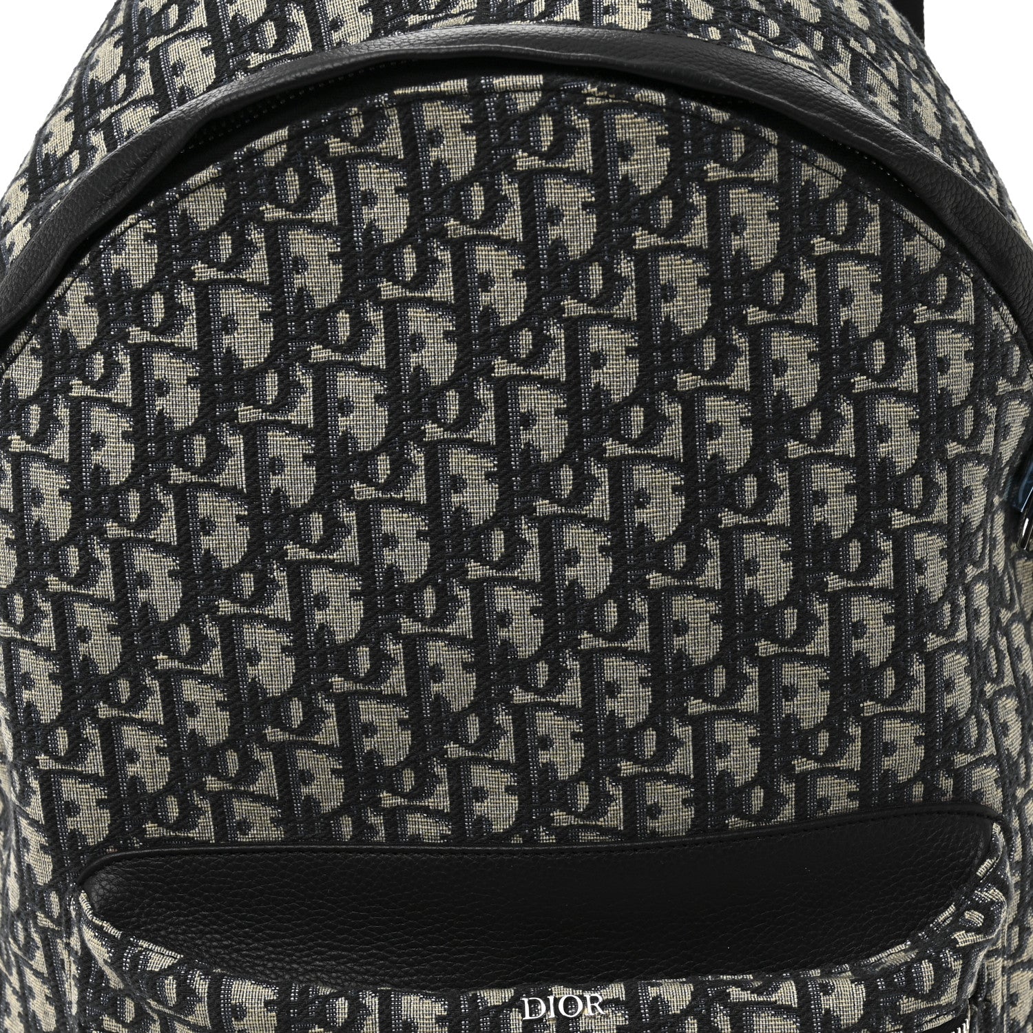 Christian Dior Oblique Calfskin Rider Backpack Beige Black 8 of 10