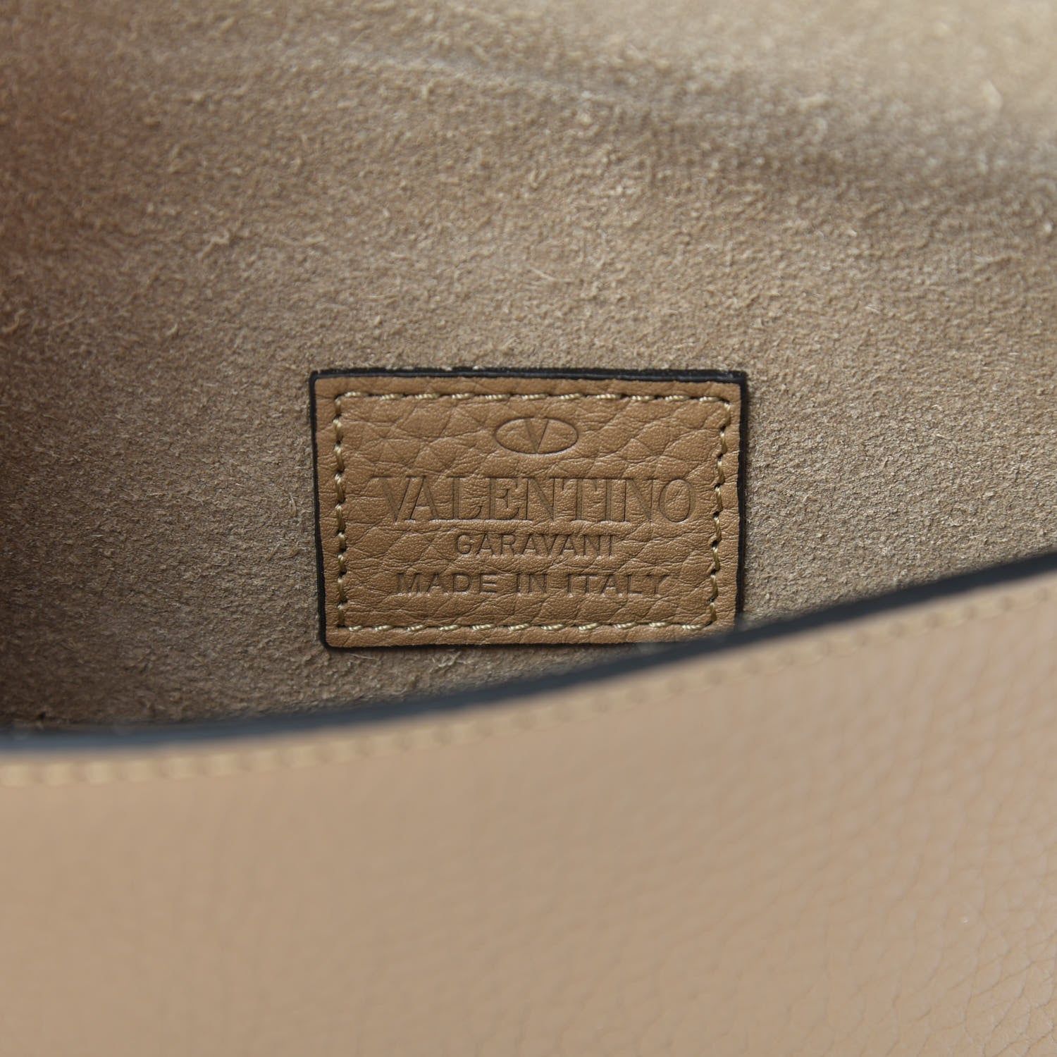 Valentino Garavani Pebbled Calfskin Medium Rockstud Envelope Flat Wristlet Pouch Deep Alpaca 7 of 8