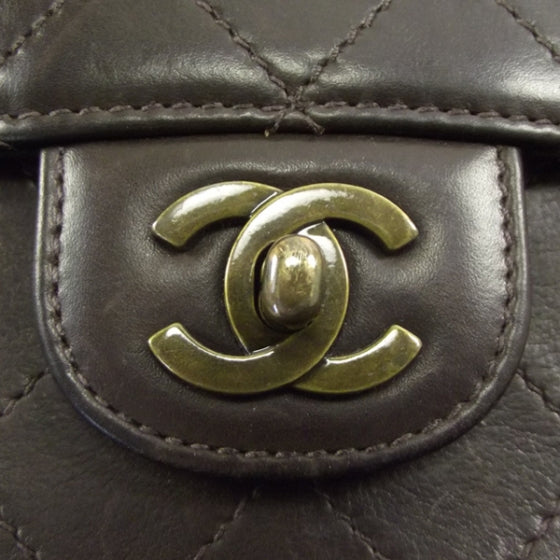 Chanel Vintage Medium Flap Bag Brown 12 of 12
