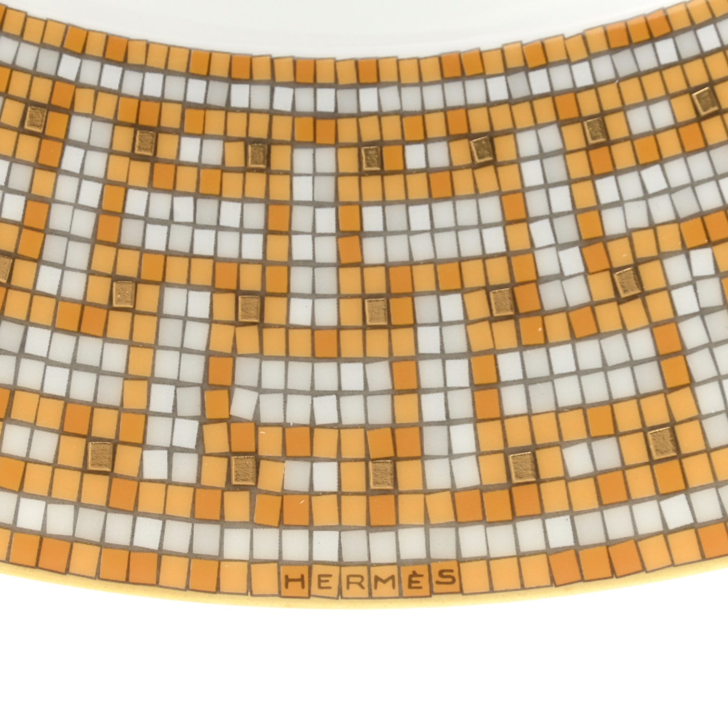 Porcelain Mosaique Au 24 Gold Dinner Plate Set of 2