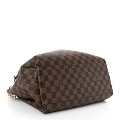 Louis Vuitton Damier Ebene Odeon Tote MM Black 4 of 9