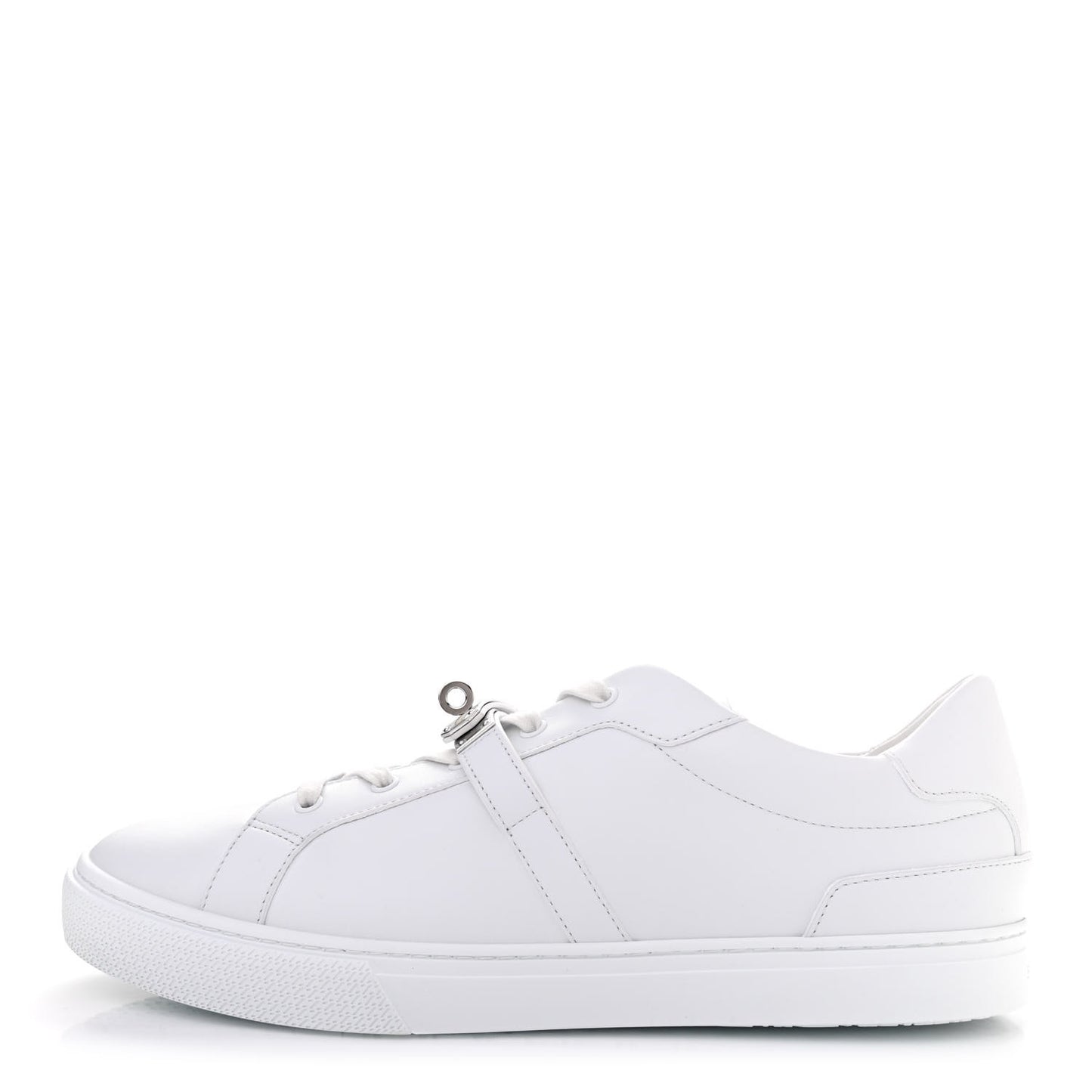 Calfskin Mens Day Sneakers 46 White