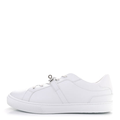 Hermes Calfskin Mens Day Sneakers 46 White 1 of 8