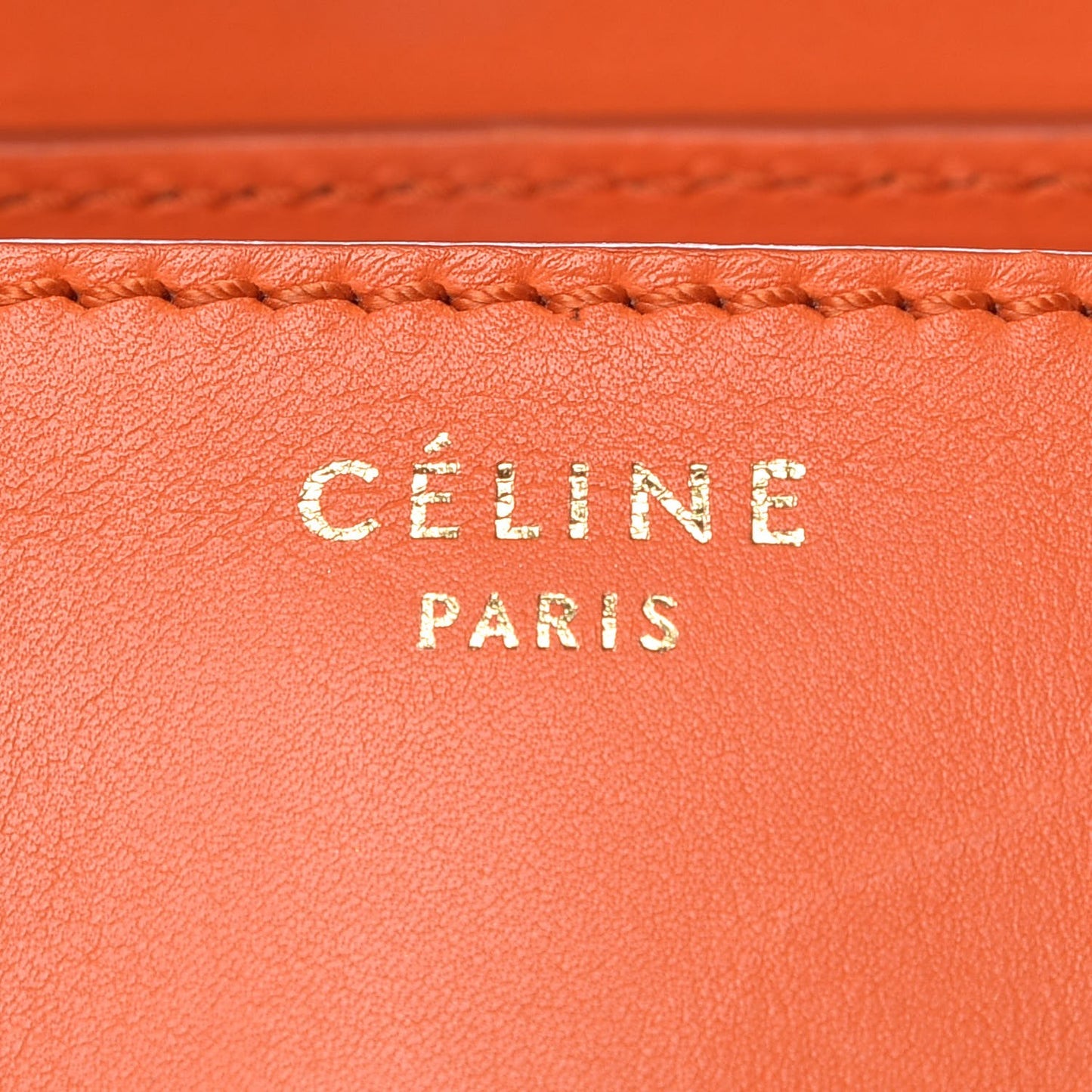 Smooth Calfskin Mini Luggage Bright Orange