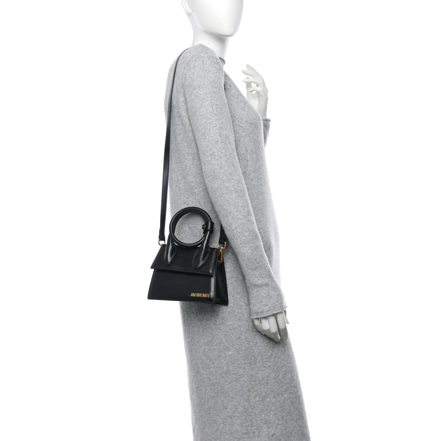 Jacquemus Smooth Calfskin Le Chiquito Noeud Black 2 of 10