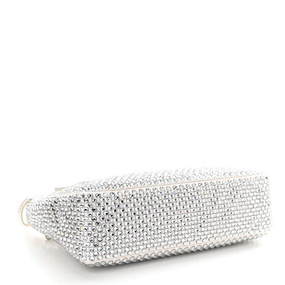 Prada Satin Crystal Mini Re-Edition 2000 Bag White 4 of 11