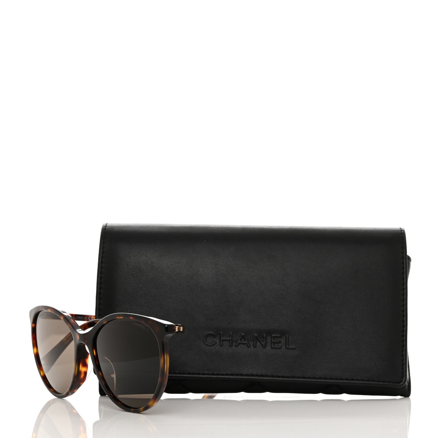Chanel Acetate Pantos Cat Eye Sunglasses 5448-A Tortoise 8 of 8