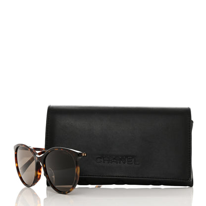 Chanel Acetate Pantos Cat Eye Sunglasses 5448-A Tortoise 8 of 8