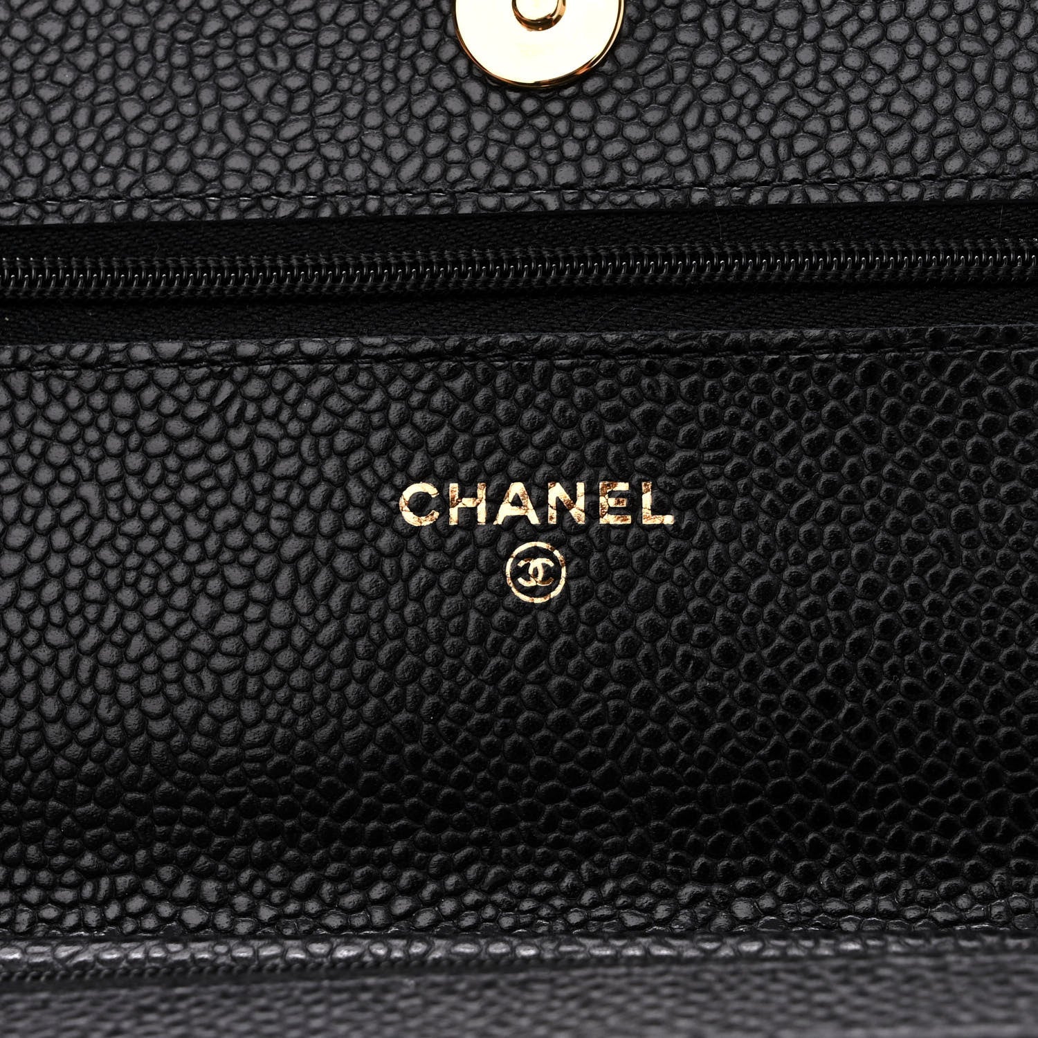 Chanel Caviar Quilted Wallet on Chain WOC Black 6 of 10