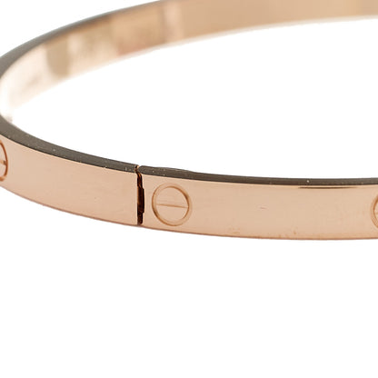Cartier 18K Pink Gold Small LOVE Bracelet 18 6 of 9
