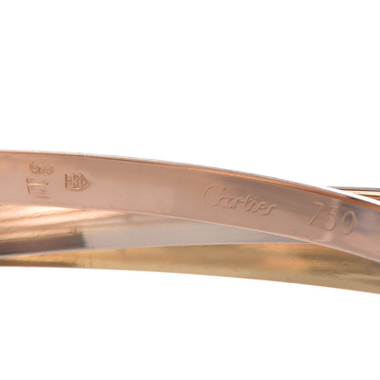 Cartier 18K Pink Yellow White Gold Trinity Bangle 62 4 of 5