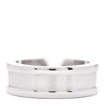 Cartier 18K White Gold 6.5mm Logo De Ring 50 5.25 2 of 6