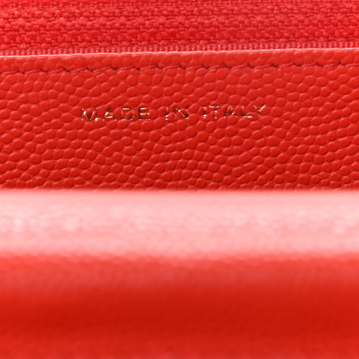 Caviar Quilted Wallet On Chain WOC Orange