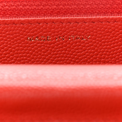 Chanel Caviar Quilted Wallet On Chain WOC Orange 6 of 9