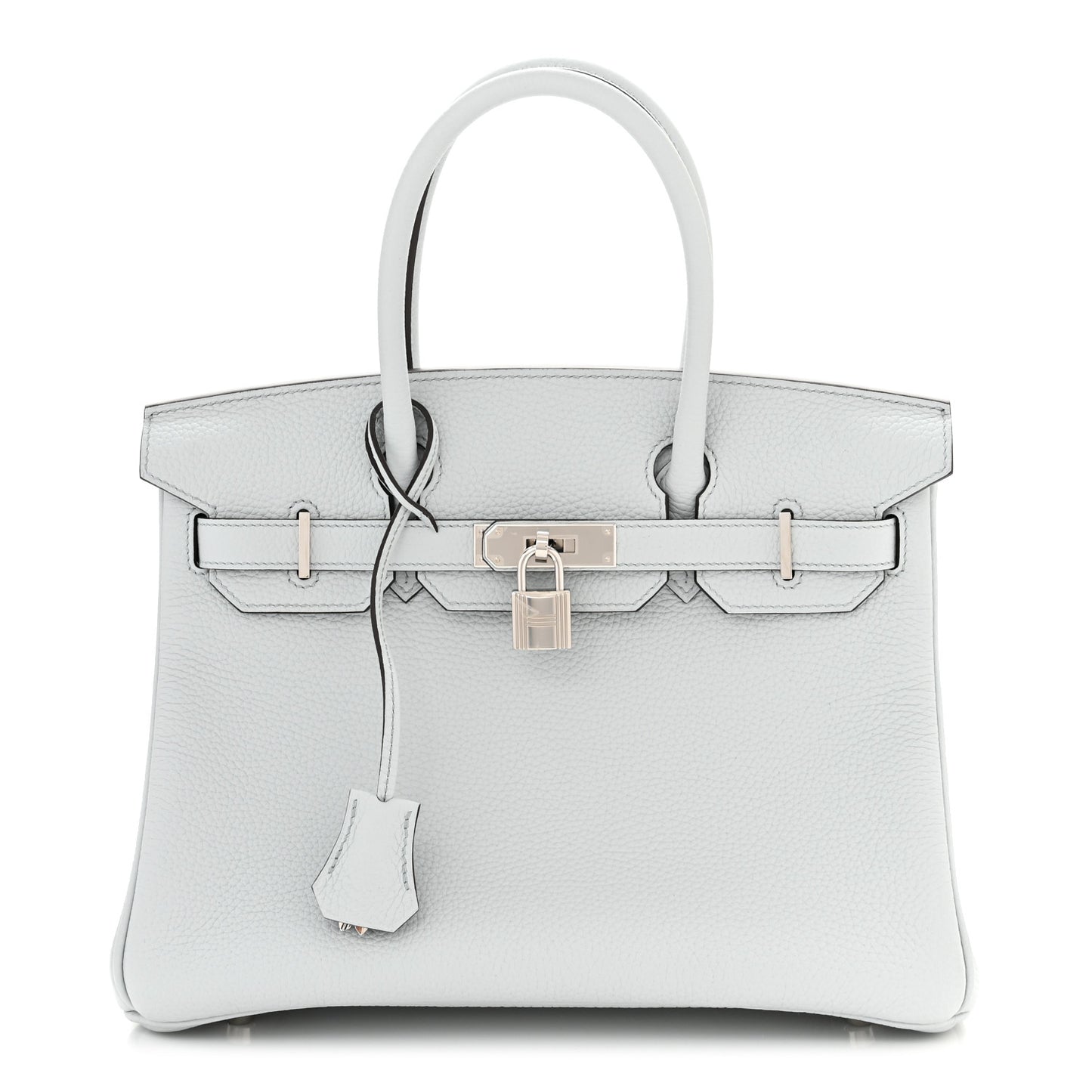 Taurillon Clemence Birkin 30 Bleu Pale