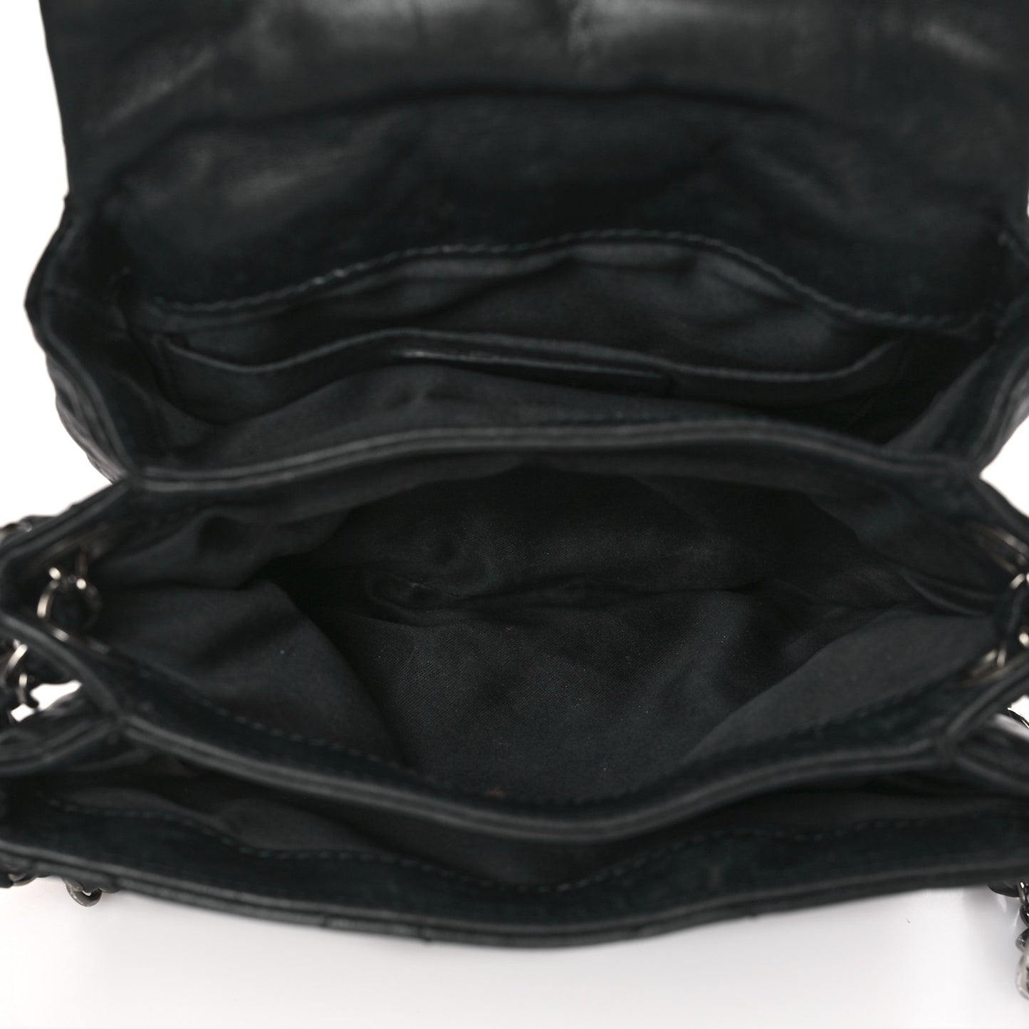 Lambskin Quilted Mini Chanel 3 Flap Black