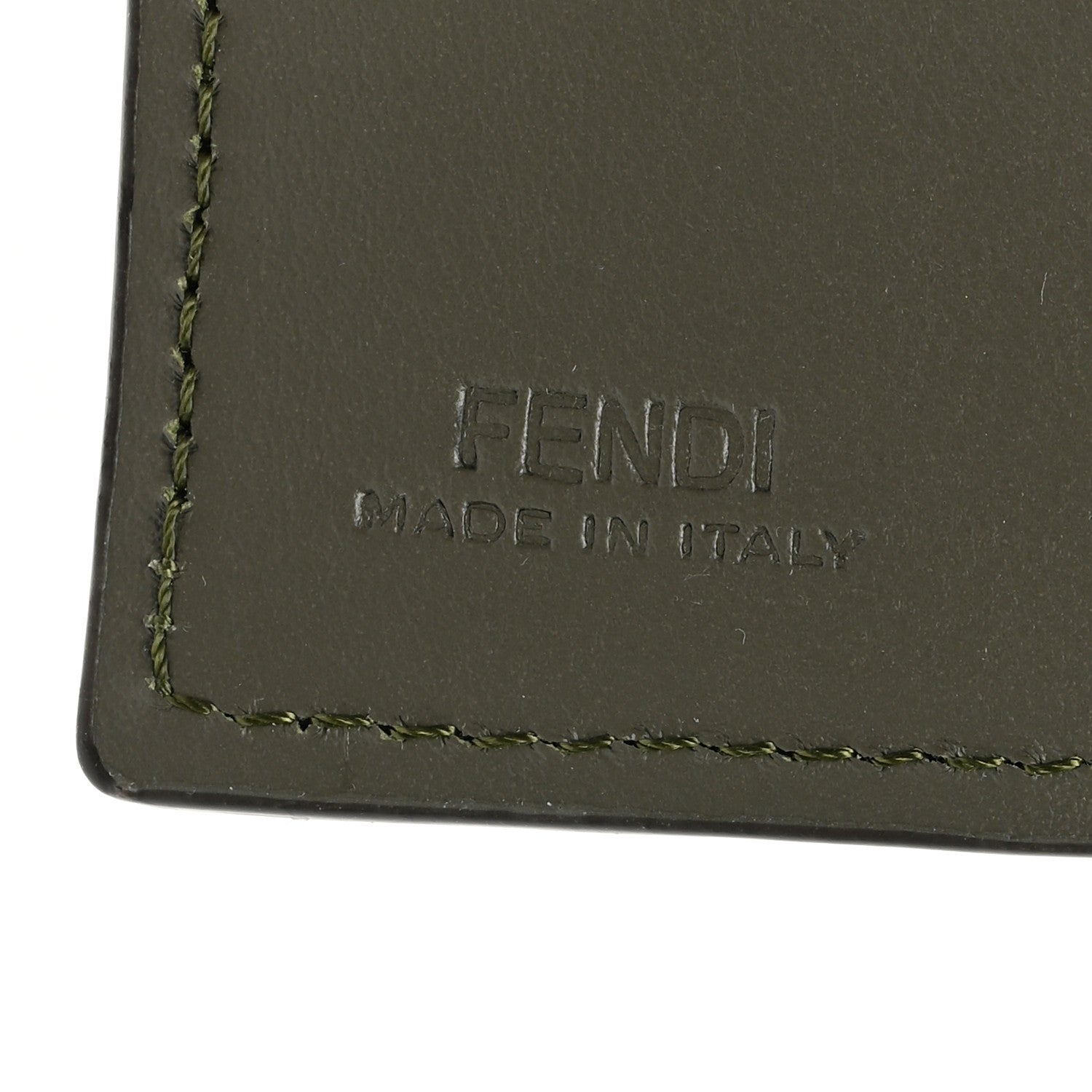 Fendi Vitello Cruise F is Fendi Micro Tri-Fold Envelope Wallet Asparago 6 of 6