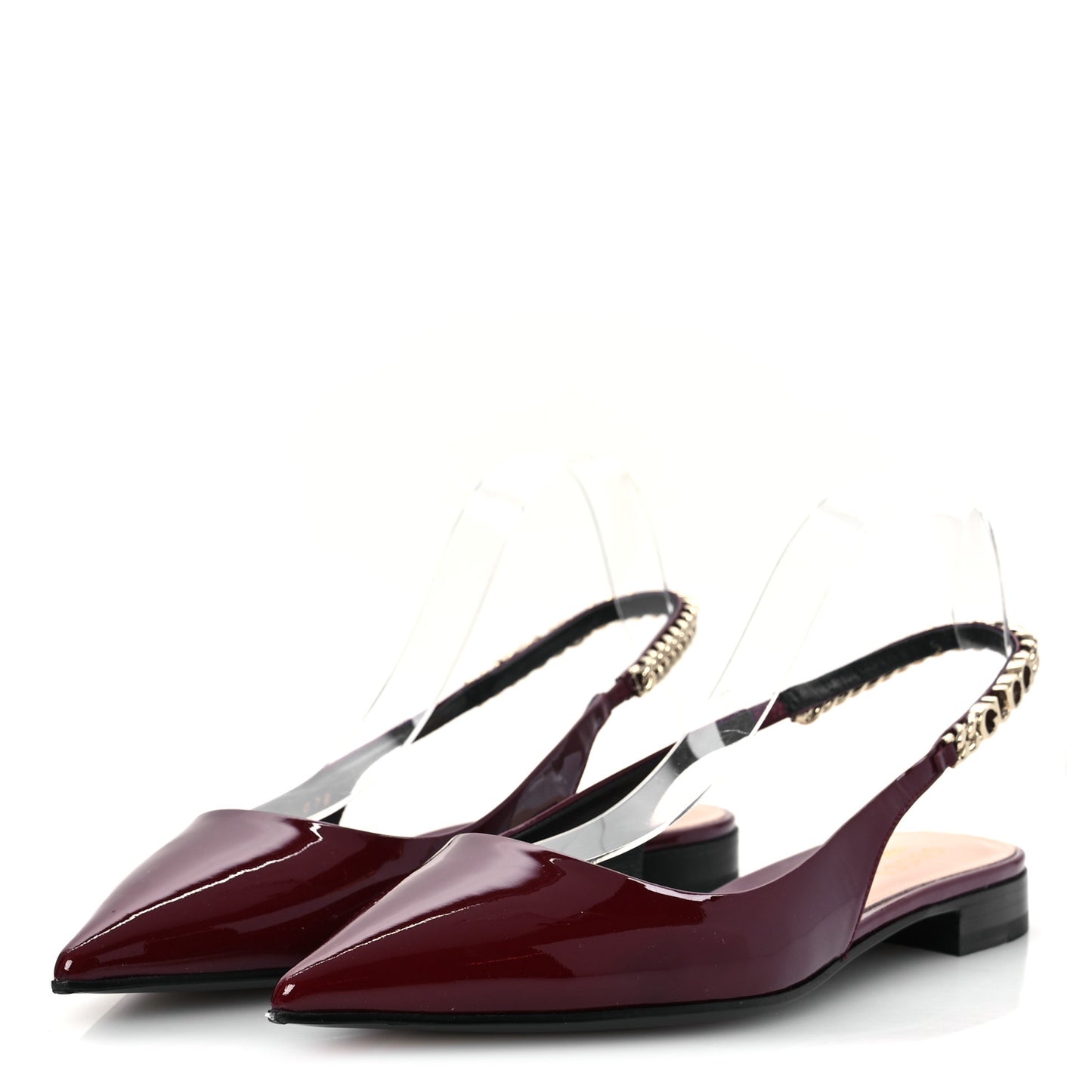 Patent Signoria Ballet Slingback Ballet Flat 38 Rosso Ancora