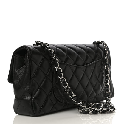Chanel Lambskin Quilted East West Flap Black 3 of 13