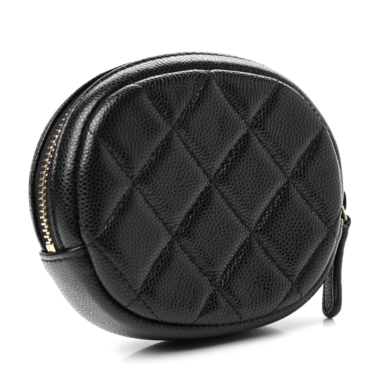 Chanel Caviar Quilted Zip Around Classic Coin Purse Black 3 of 8