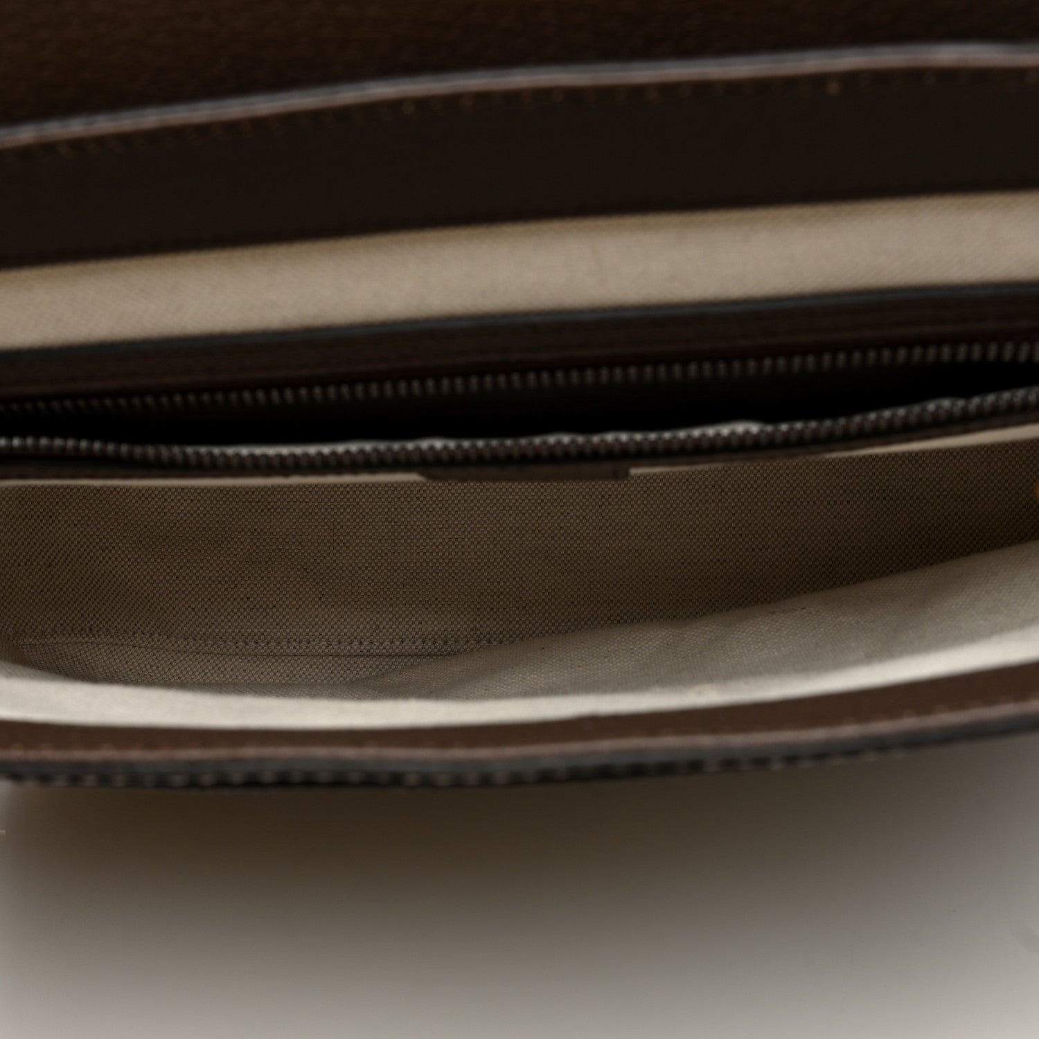 Gucci Tender GG Supreme Monogram Textured Dollar Calfskin Ophidia Messenger Bag Beige Ebony Dark Brown 5 of 9
