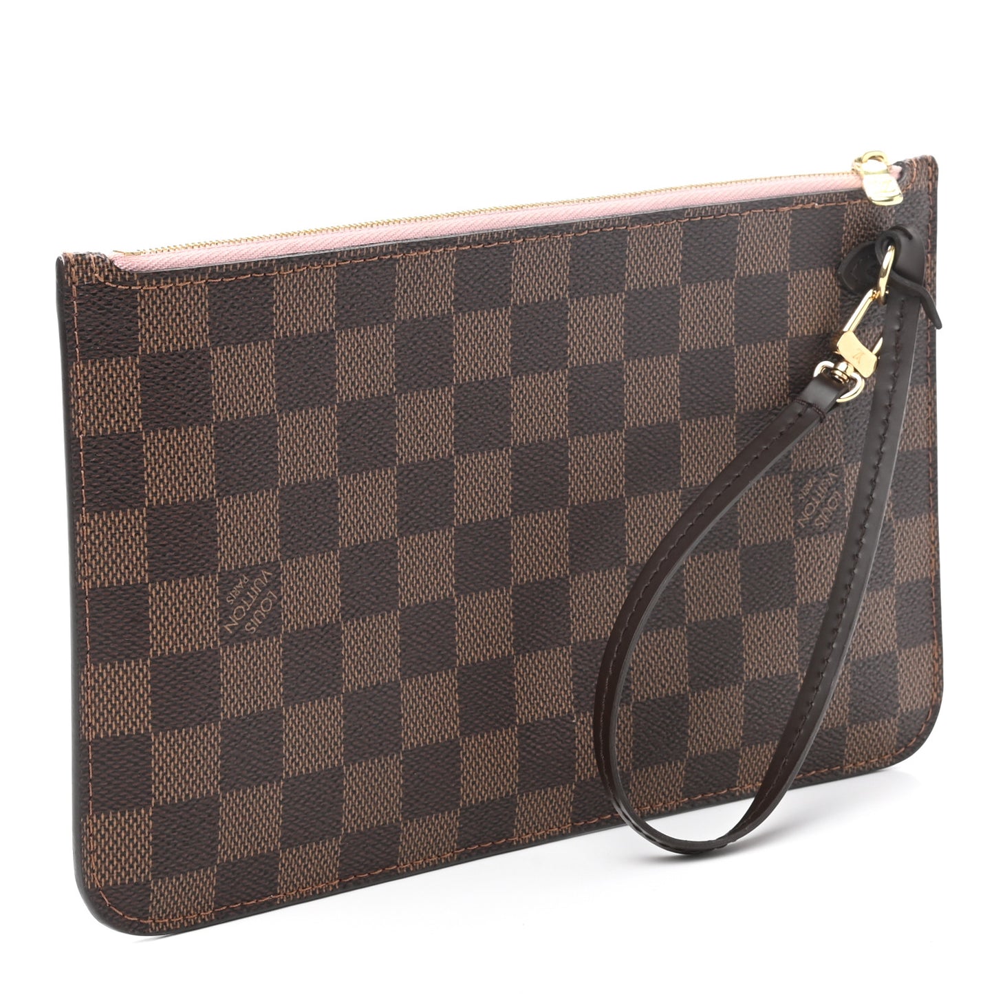 Damier Ebene Neverfull MM GM Pochette Rose Ballerine