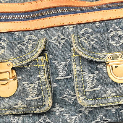 Louis Vuitton Monogram Denim Baggy PM Blue 7 of 11