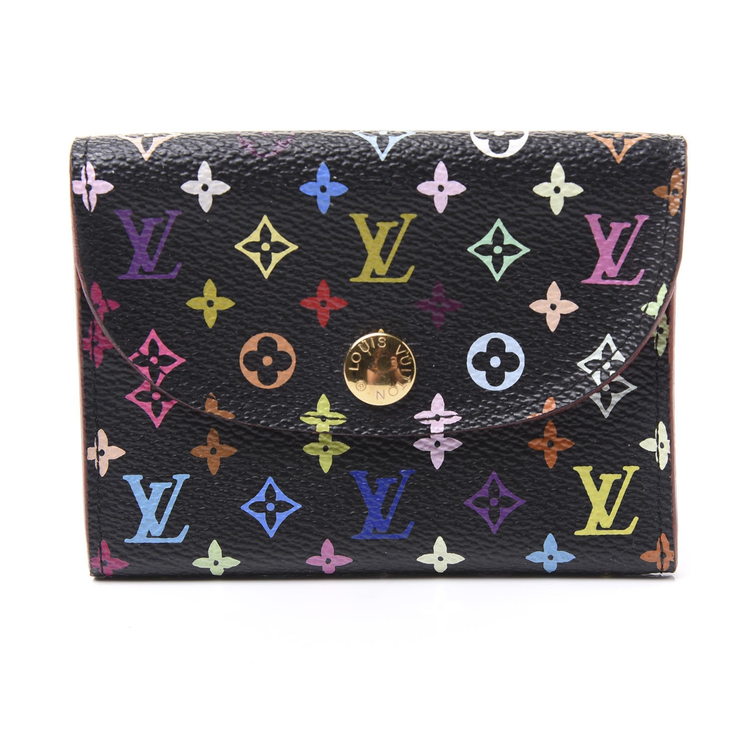 Louis Vuitton Monogram Multicolor Business Card Holder Black Grenade 8 of 10
