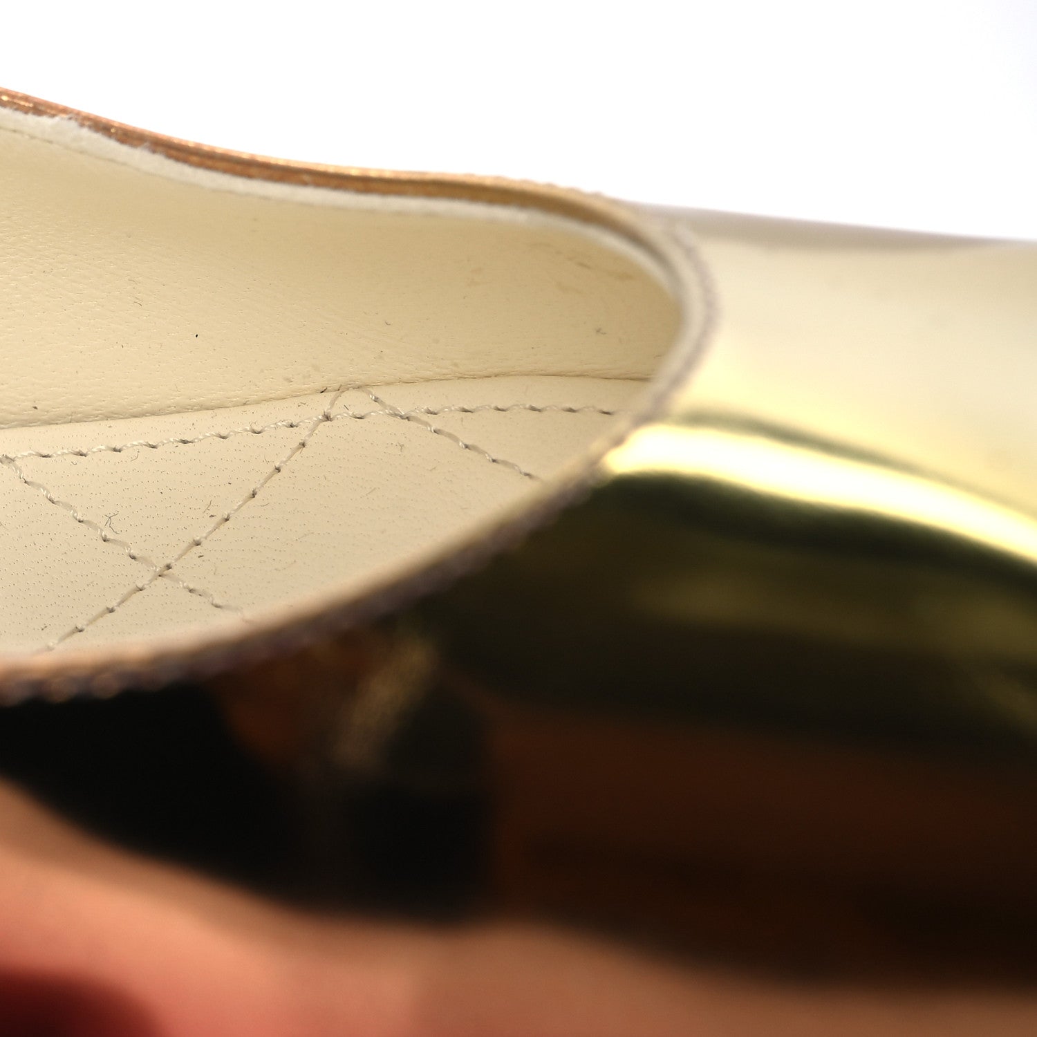 Chanel Laminated Calfskin Grosgrain Cap Toe CC Flats 36.5 Pink Orange Yellow Black 9 of 12