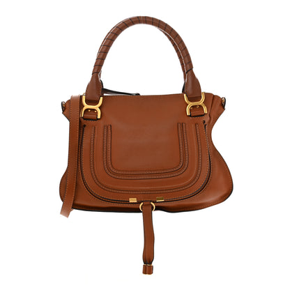 Chloe Calfskin Medium Marcie Satchel Tan 1 of 11