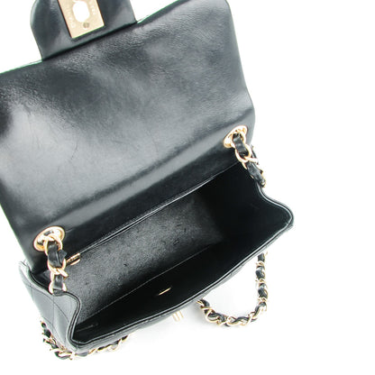 Chanel Lambskin Quilted Mini Square Flap Black 5 of 8