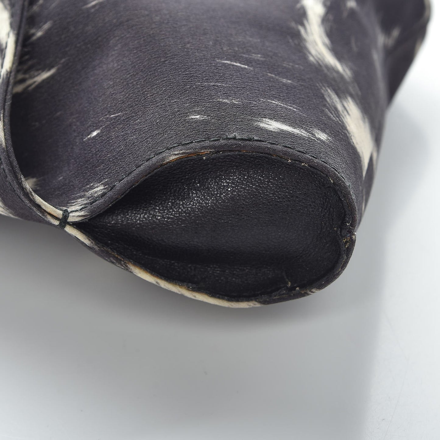 Silk Pony Print De Manta Clutch Black