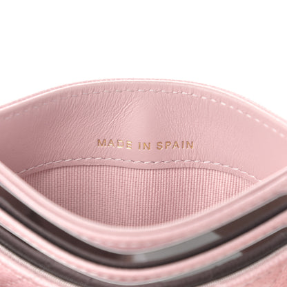Chanel Caviar Quilted Studded CC Card Holder Light Pink 7 of 10
