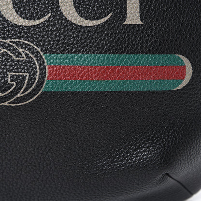 Gucci Grained Calfskin Logo Belt Bag Black 10 of 10
