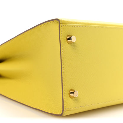 Hermes Epsom Kelly Sellier 28 Lime 9 of 11