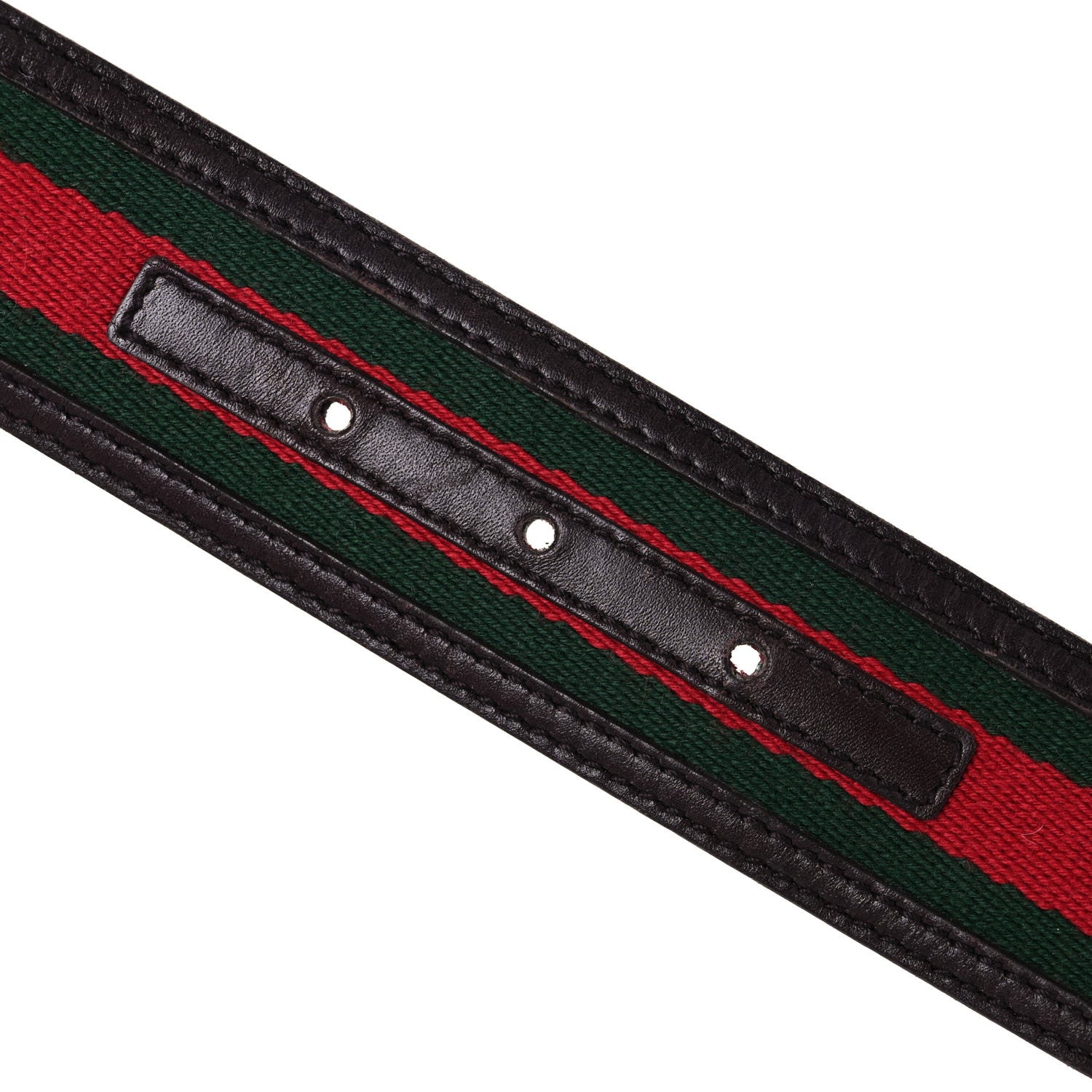 Gucci Calfskin Web Interlocking G Belt 80 32 Dark Brown 4 of 7