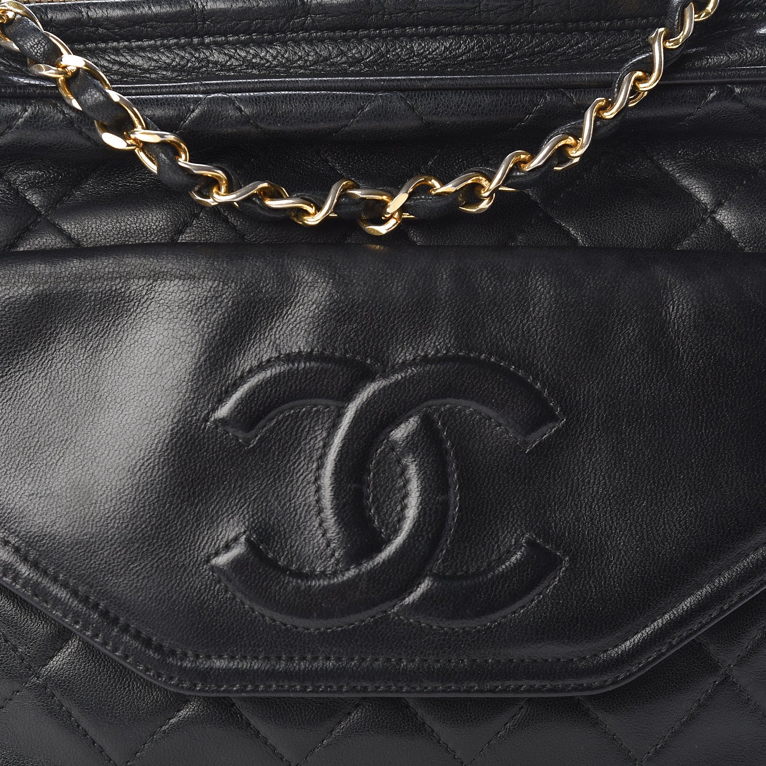 Chanel Lambskin Quilted Tassel Camera Case Black 8 of 10