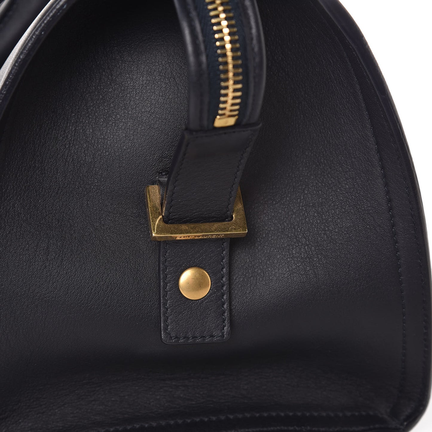 Calfskin Small Classic Y Cabas Navy Blue