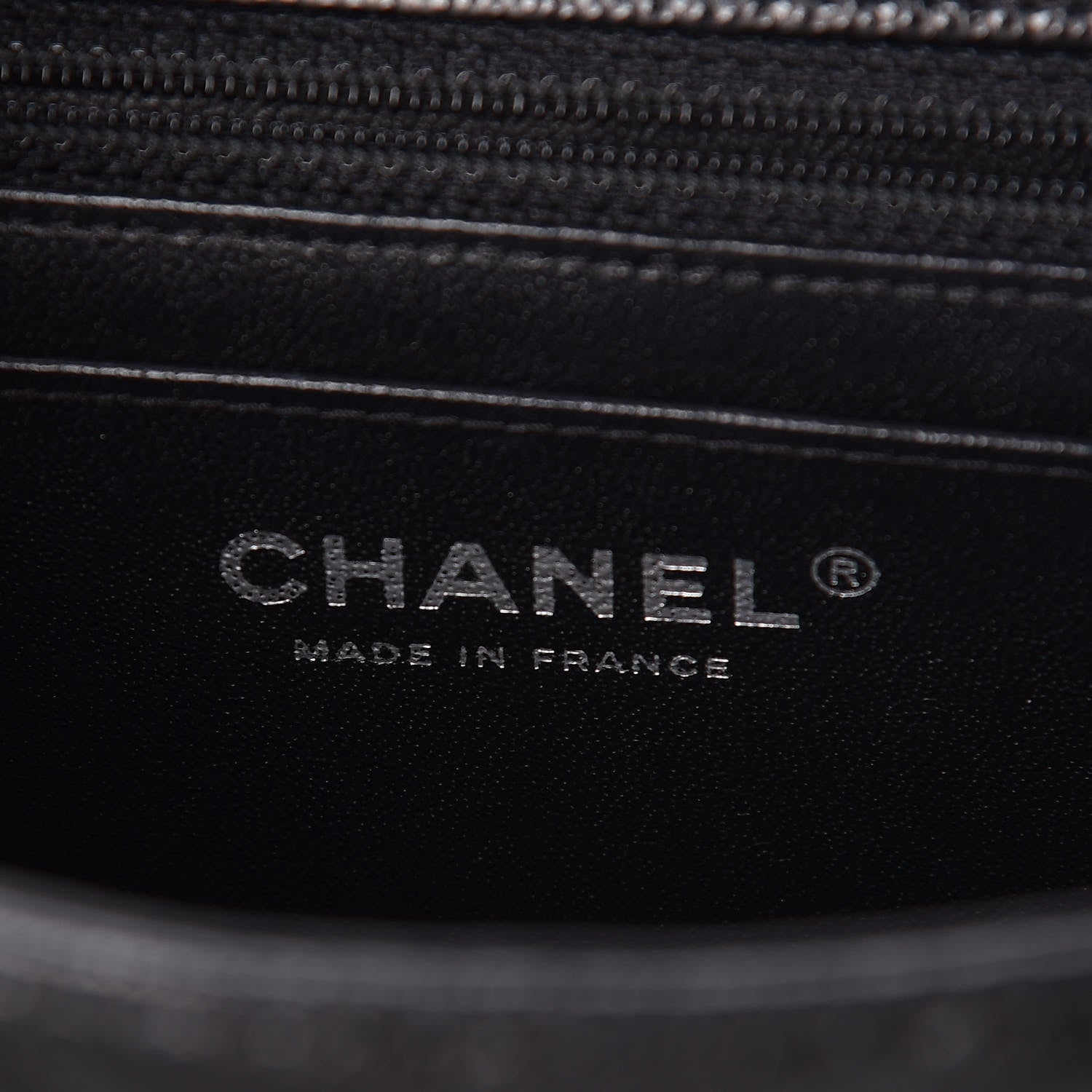 Chanel Caviar Chevron Quilted Mini Rectangular Flap Black 8 of 11