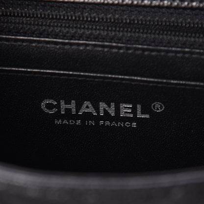 Chanel Caviar Chevron Quilted Mini Rectangular Flap Black 8 of 11