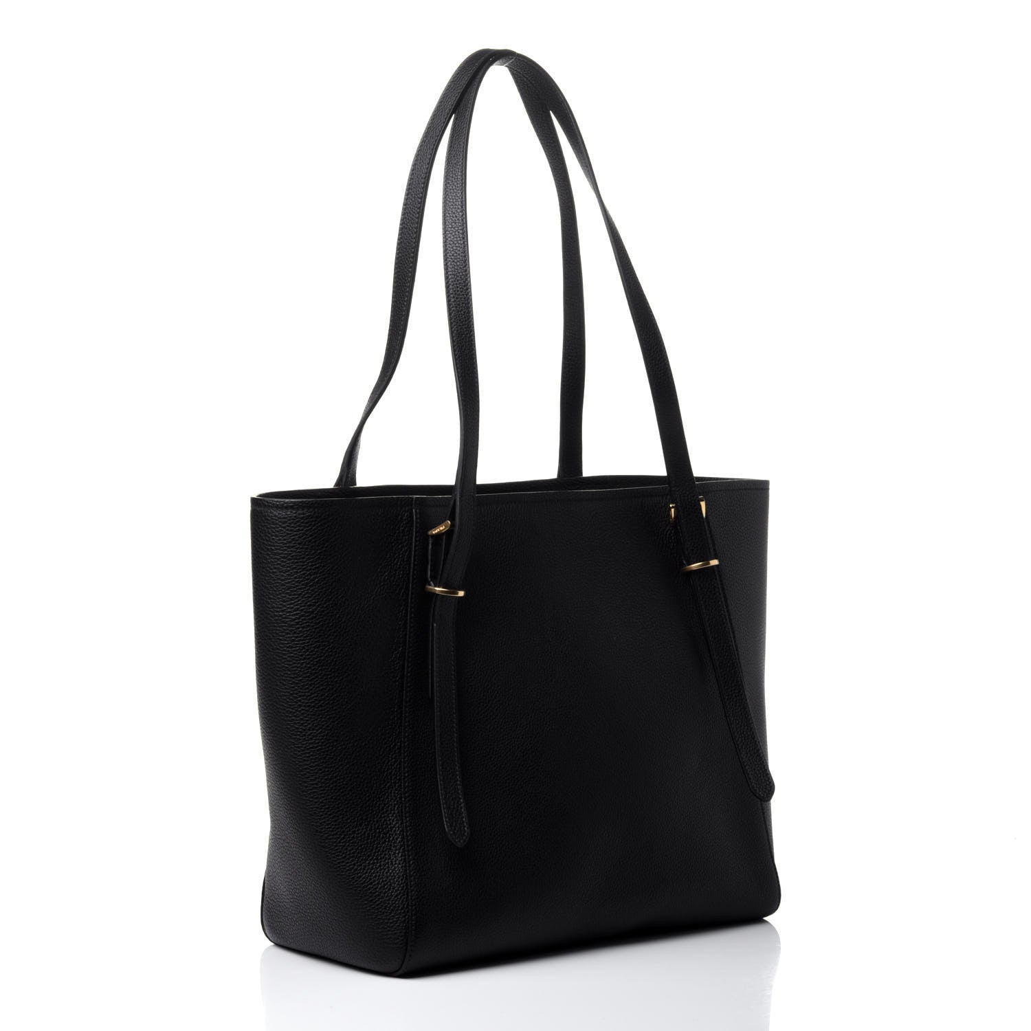 Prada Vitello Daino Tote Black 2 of 4