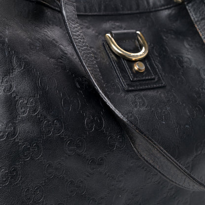 Gucci Guccissima Large Abbey Tote Black 5 of 6