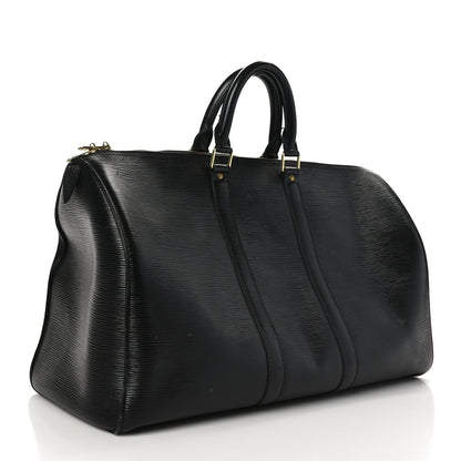 Louis Vuitton Epi Keepall 45 Black 3 of 13