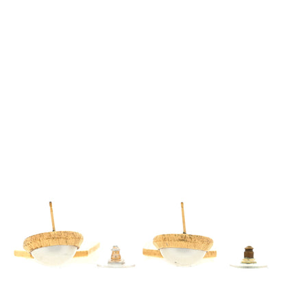 Chanel Pearl CC Tags Drop Earrings Gold 3 of 4