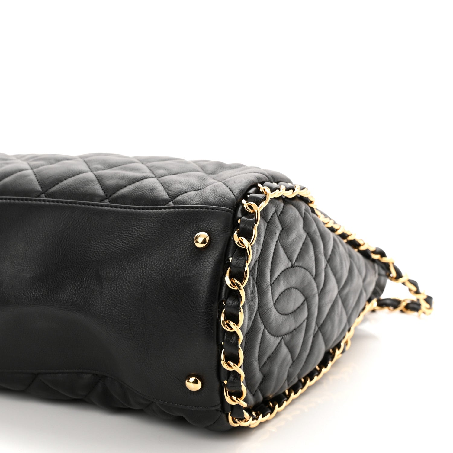Chanel Calfskin Quilted Large Chain Me Hobo Black 10 of 12